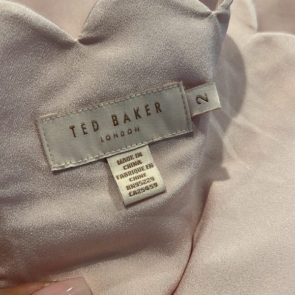 Ted Baker Sirenta Bardot Skater Dress Pink Floral - Picture 6 of 8